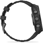 Garmin 010-02904-09 fēnix 8 47 mm AMOLED 全方位戶外進階GPS智慧腕錶 (岩灰白鋼錶圈/ 黑色矽膠錶錶帶)